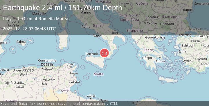 Map of SICILY, ITALY