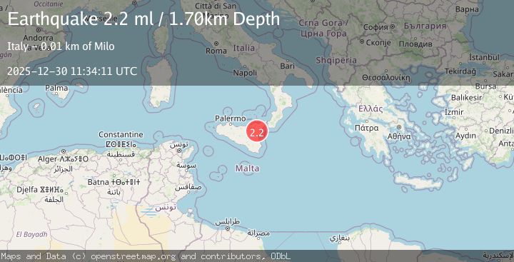 Map of SICILY, ITALY