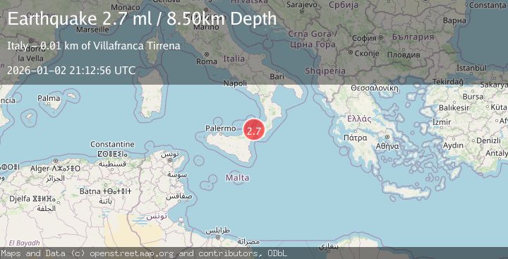 Map of SICILY, ITALY