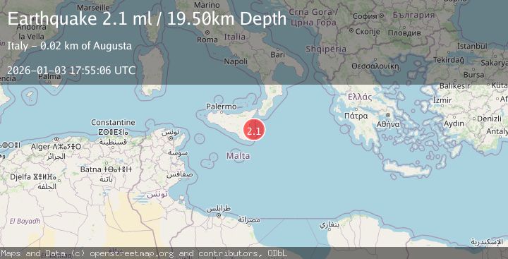 Map of SICILY, ITALY