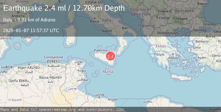 Map of SICILY, ITALY