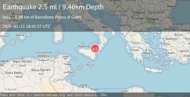 Map of SICILY, ITALY