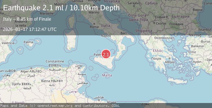 Map of SICILY, ITALY