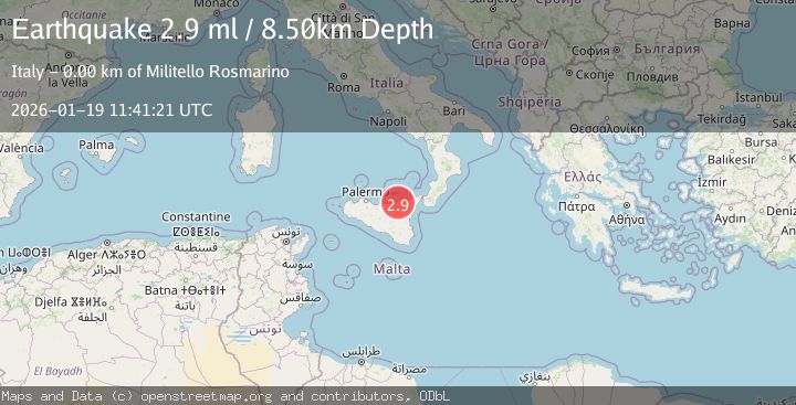 Map of SICILY, ITALY