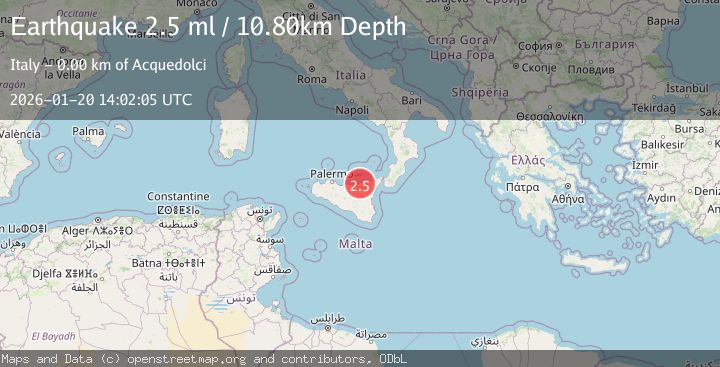 Map of SICILY, ITALY