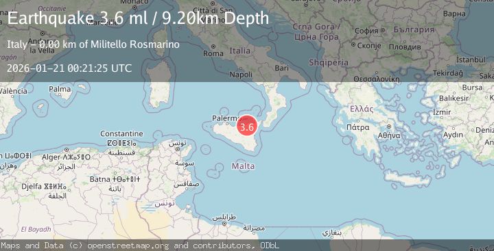 Map of SICILY, ITALY