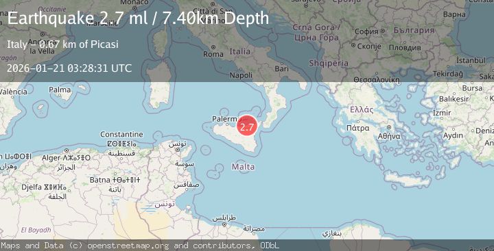 Map of SICILY, ITALY