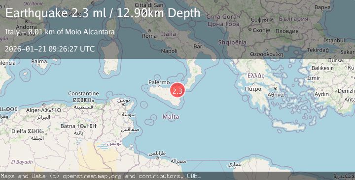 Map of SICILY, ITALY