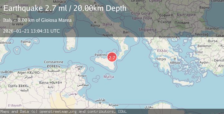 Map of SICILY, ITALY