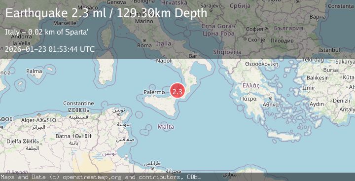 Map of SICILY, ITALY