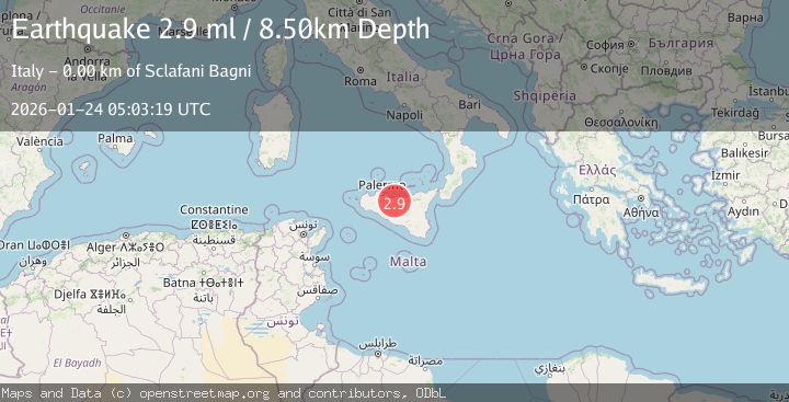 Map of SICILY, ITALY