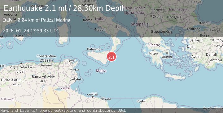 Map of SICILY, ITALY