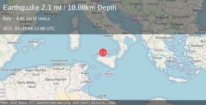 Map of SICILY, ITALY