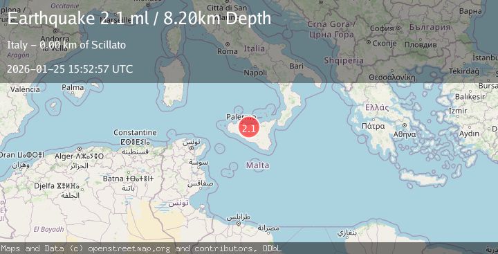 Map of SICILY, ITALY