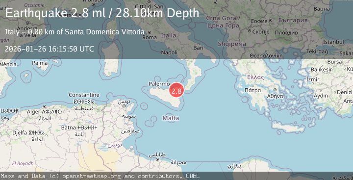 Map of SICILY, ITALY