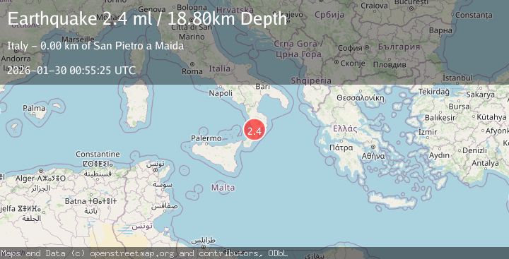 Map of SOUTHERN ITALY