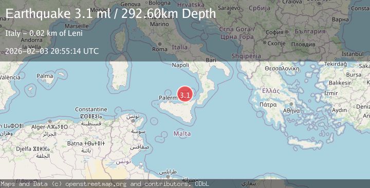 Map of SICILY, ITALY