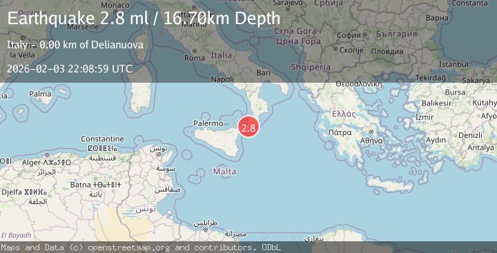 Map of SICILY, ITALY
