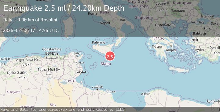 Map of SICILY, ITALY