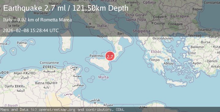 Map of SICILY, ITALY