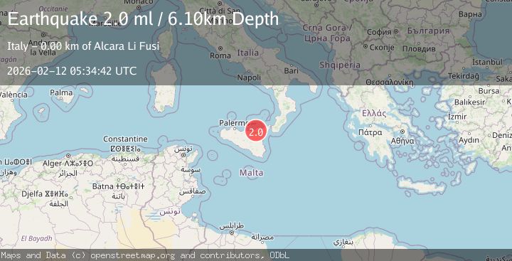 Map of SICILY, ITALY