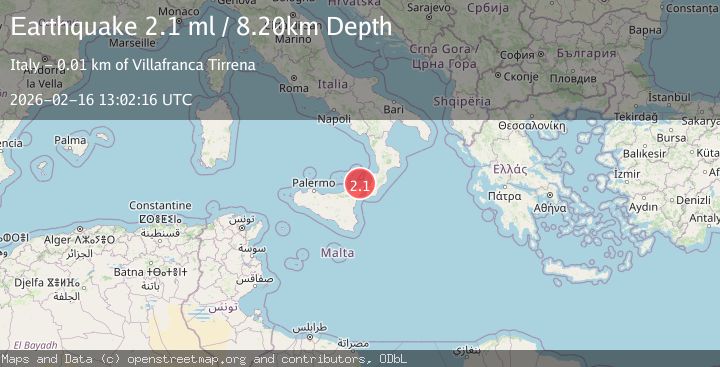 Map of SICILY, ITALY