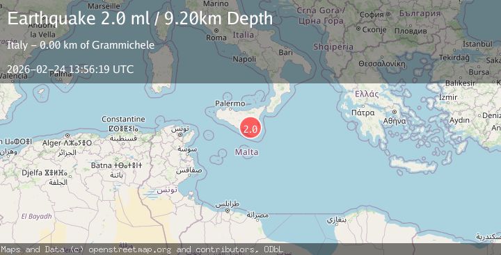 Map of SICILY, ITALY
