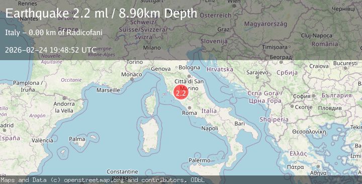 Map of CENTRAL ITALY