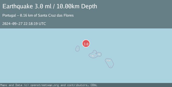 Map of AZORES ISLANDS REGION
