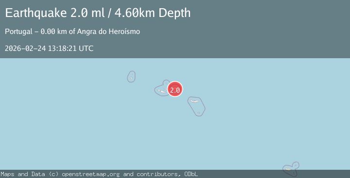 Map of AZORES ISLANDS, PORTUGAL