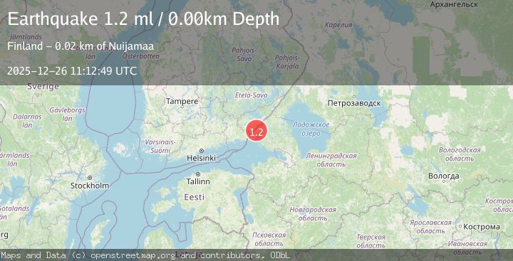 Map of FINLAND-RUSSIA BORDER REGION