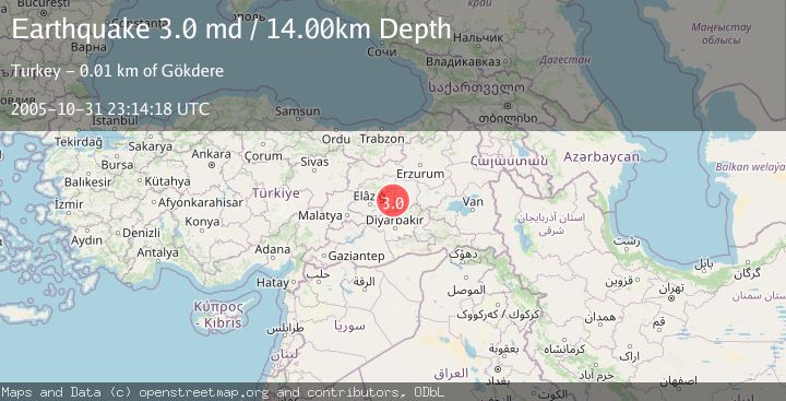 Map of EASTERN TURKEY