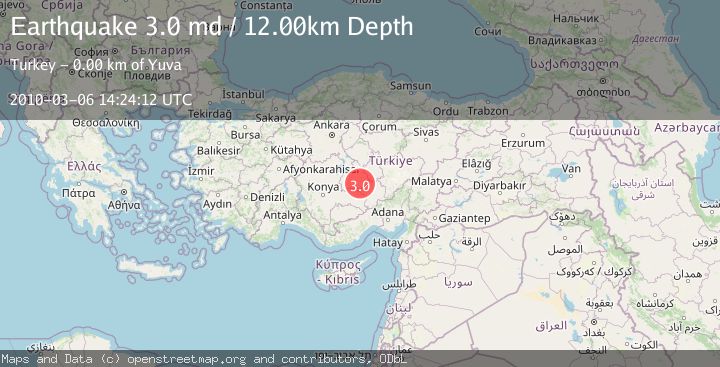 Map of CENTRAL TURKEY