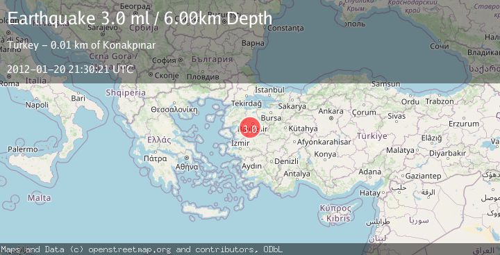 Map of WESTERN TURKEY