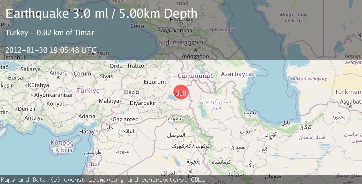 Map of EASTERN TURKEY