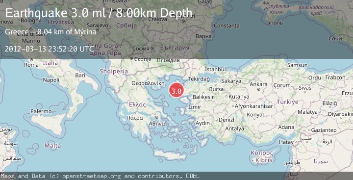 Map of AEGEAN SEA