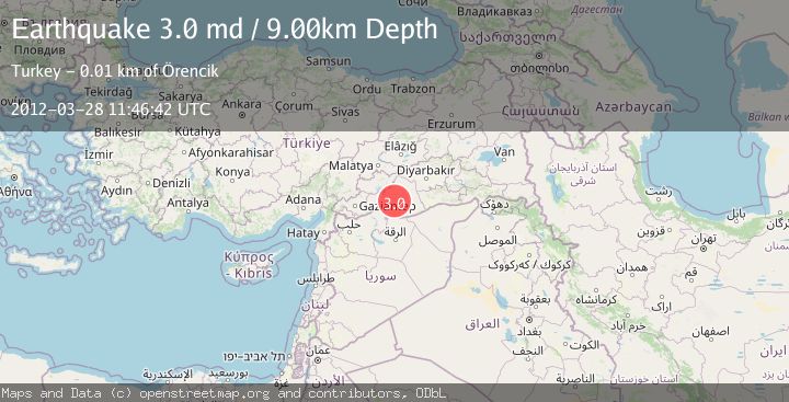 Map of EASTERN TURKEY