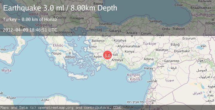 Map of WESTERN TURKEY