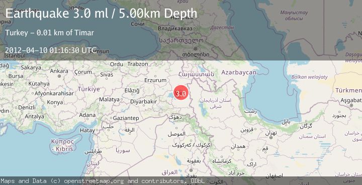 Map of EASTERN TURKEY
