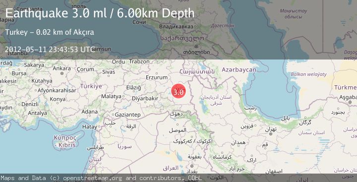 Map of EASTERN TURKEY