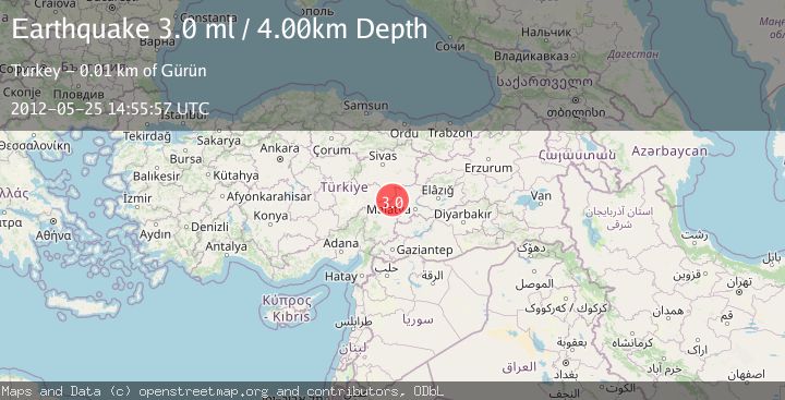 Map of CENTRAL TURKEY