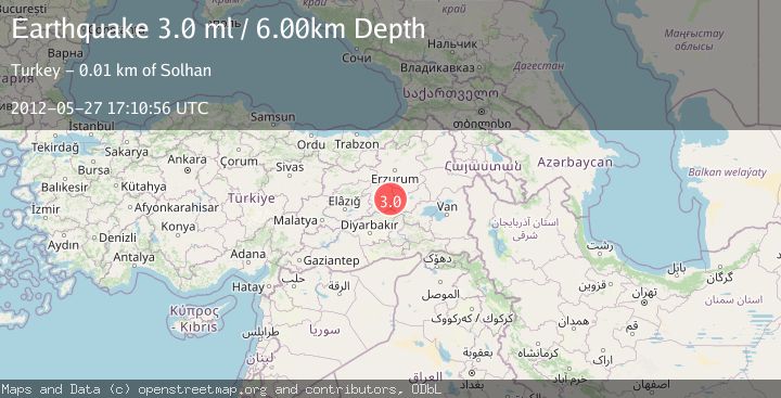 Map of EASTERN TURKEY