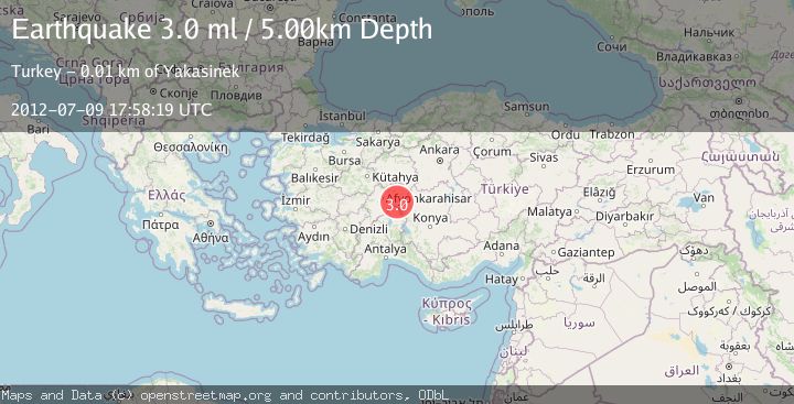 Map of WESTERN TURKEY