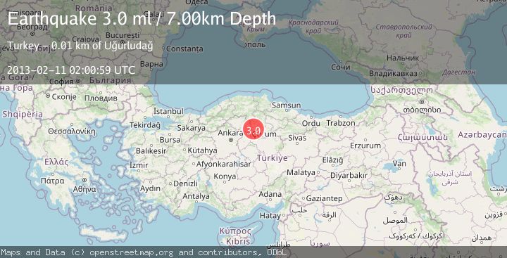 Map of CENTRAL TURKEY
