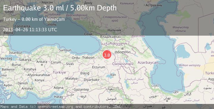 Map of EASTERN TURKEY