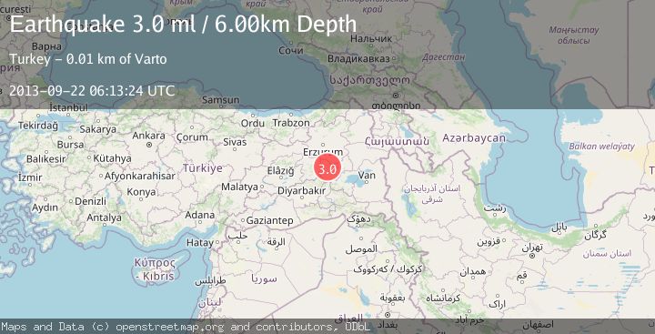 Map of EASTERN TURKEY