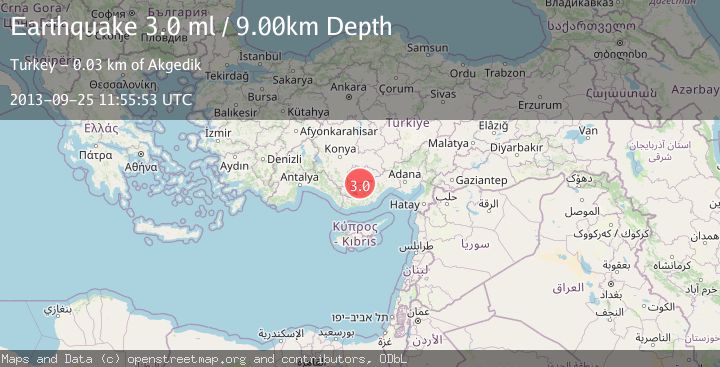 Map of CENTRAL TURKEY