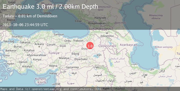 Map of EASTERN TURKEY
