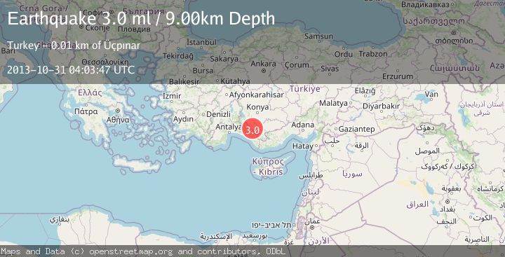 Map of CENTRAL TURKEY
