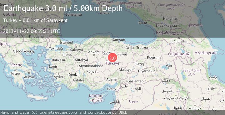 Map of CENTRAL TURKEY
